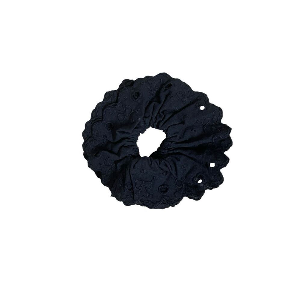 Black Lace Hair Scrunchie Elastic Hair Tie Stylish Accessory